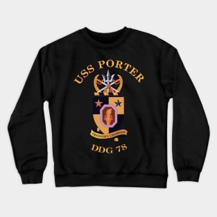 USS Porter wo Backgrd wo Txt Crewneck Sweatshirt